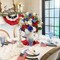 4PCS Flower Bouquet for 4th of July Independence Day Grave Home Table Decoration